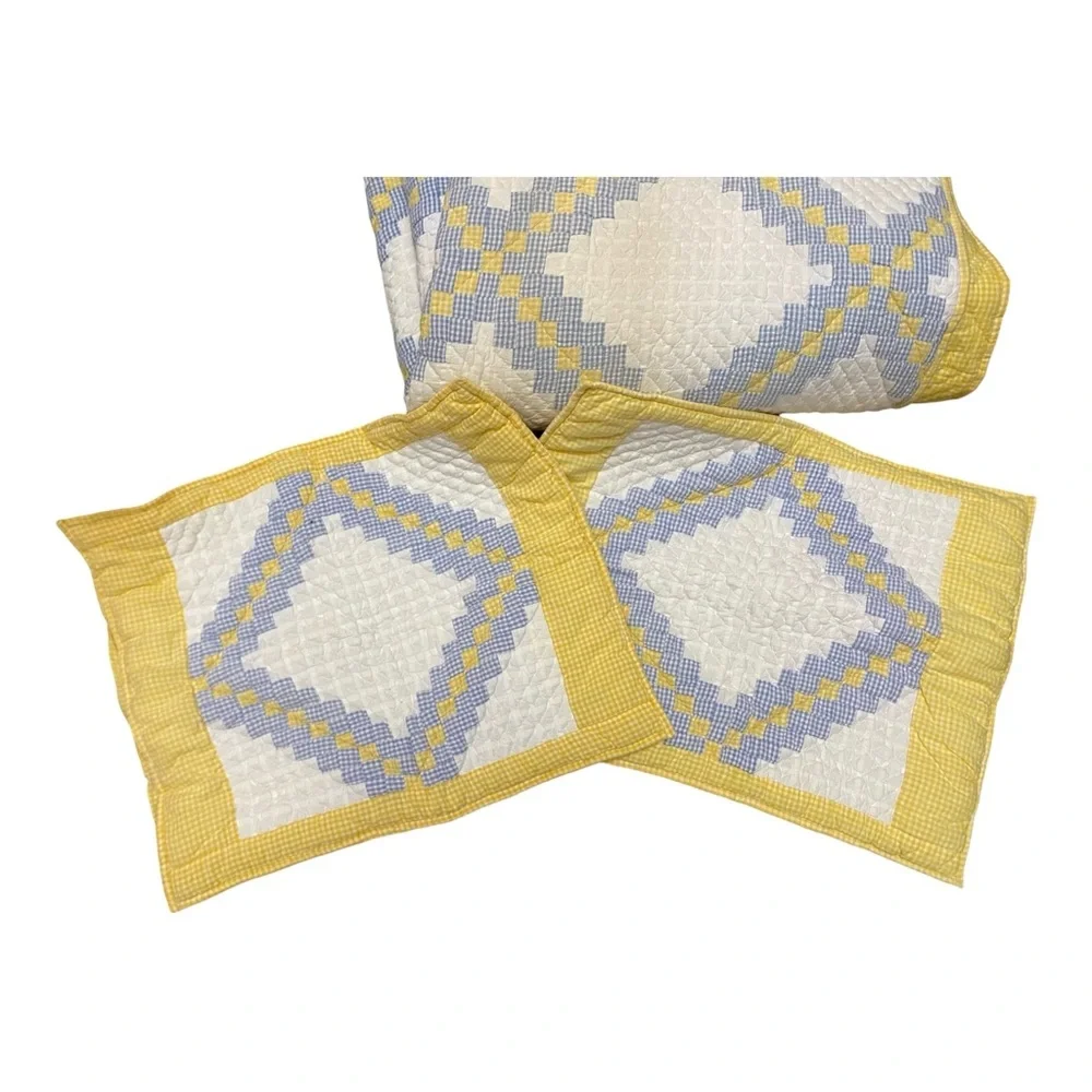 Prairie Lane Liason Traders Vintage Quilt And Shams Comforter Queen